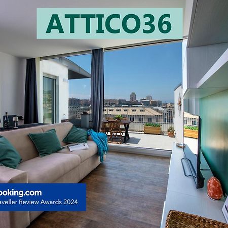 Attico Luxury Con Parcheggio E Terrazza Vista Mozzafiato Apartment Genoa Bagian luar foto