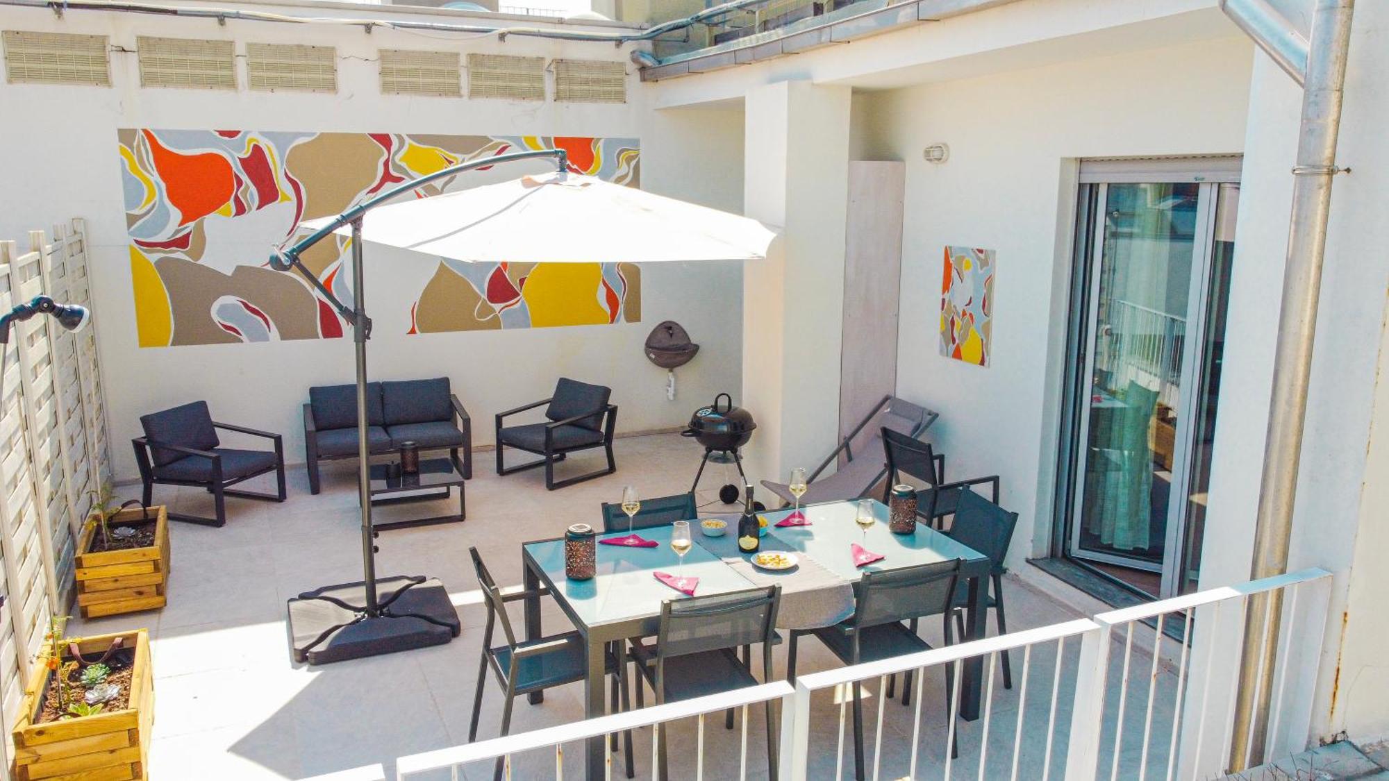 Attico Luxury Con Parcheggio E Terrazza Vista Mozzafiato Apartment Genoa Ruang foto